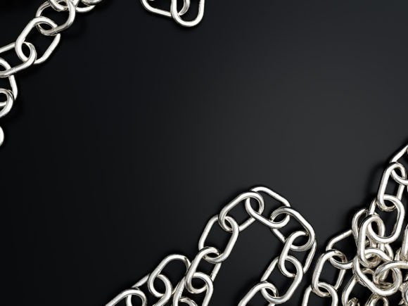3D Chain Abstract Background for Modern Design Projects