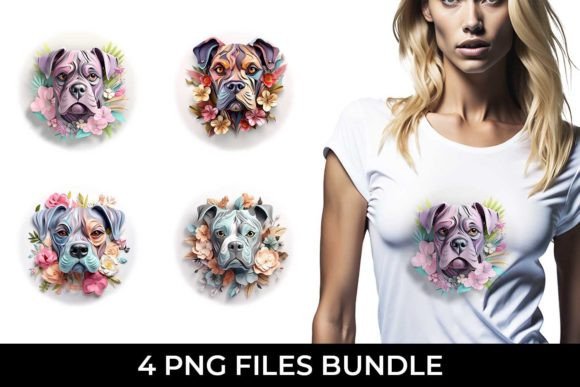 3D Floral Fantasy Boxer Sublimation PNG