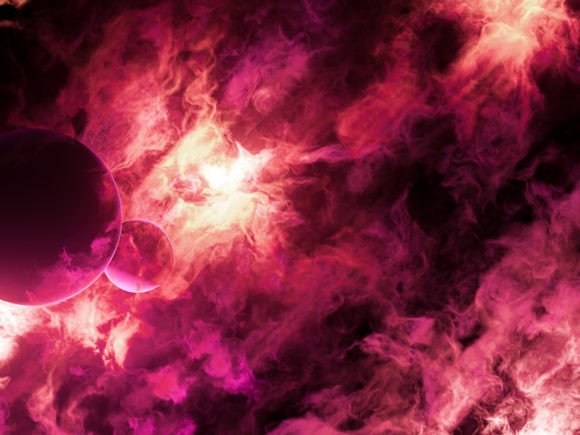 3D Nebula Abstract Background