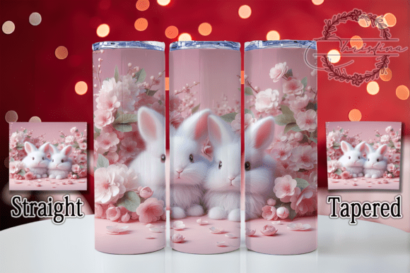 3D Pink Baby Rabbit Tumbler: A Stylish and Practical Design for Your Drinkware Projects