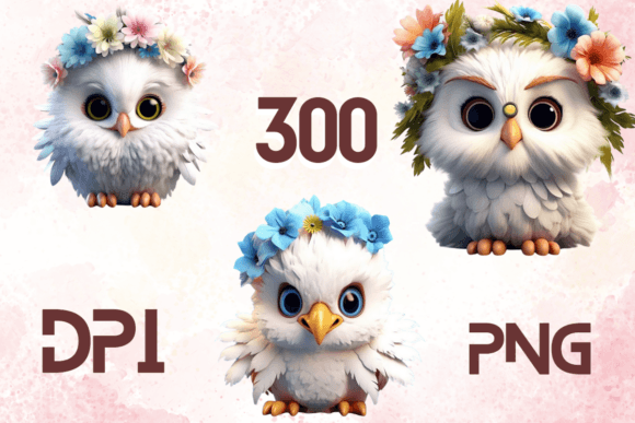 Bringing Whimsy to Your Creations: The Magic of 3D Cute Birds Sublimation Clipart