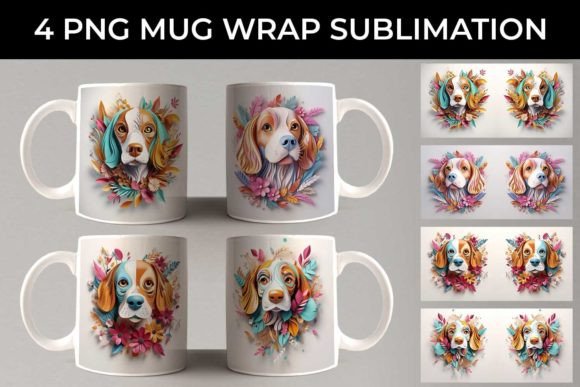 Evaluating the 3D Floral Fantasy Beagle Mug Sublimation Design Bundle for Custom Drinkware