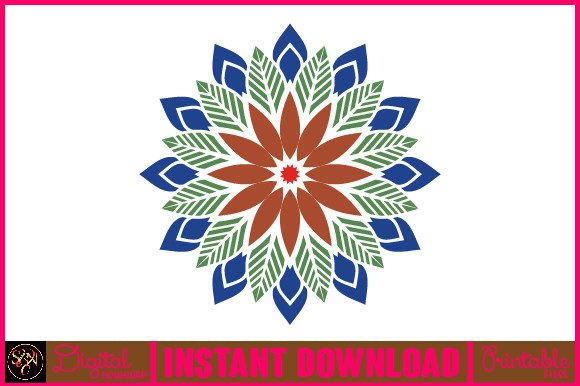 Mandala 3D Layered SVG Cut File-104