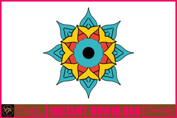 Mandala 3D Layered SVG Cut File-123
