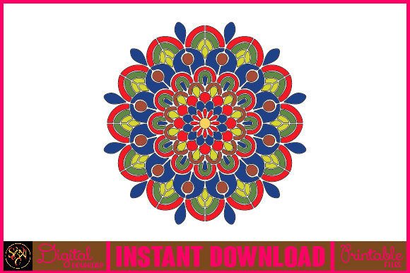 Mandala 3D Layered SVG Cut File-166