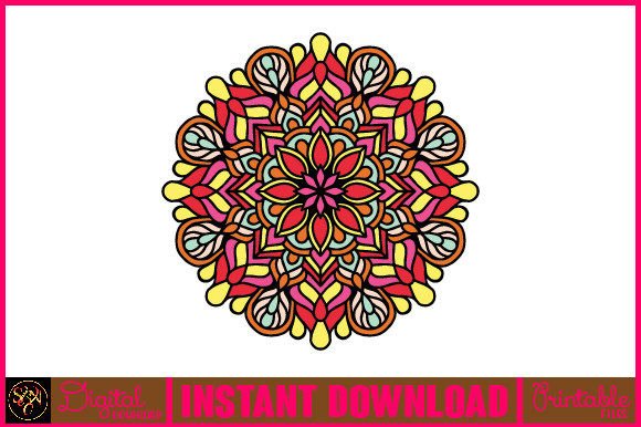 Mandala 3D Layered SVG Cut File-195