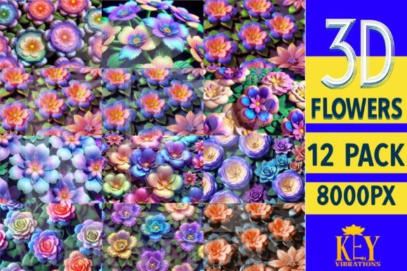 Transforming Digital Canvas: The Art and Utility of 3D Flowers Digital Paper